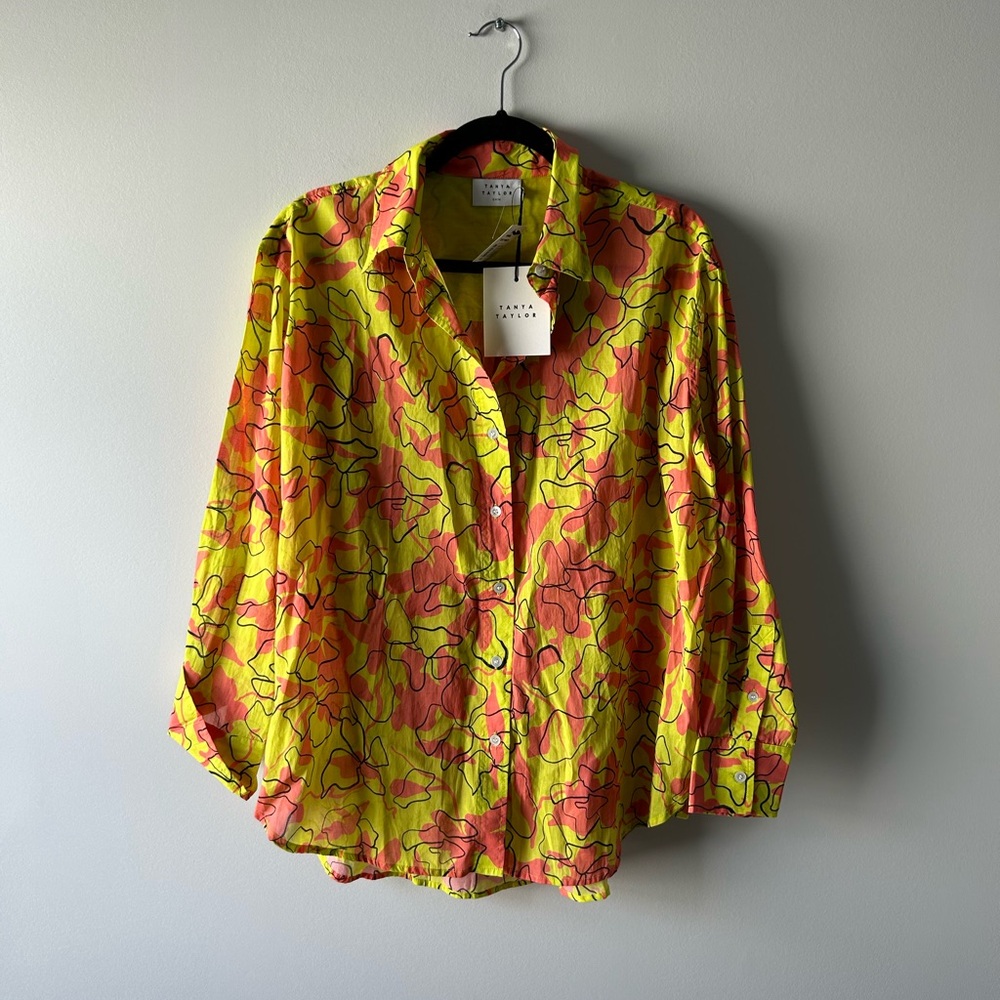 Tanya Taylor printed Calandra lightweight top/cover up
